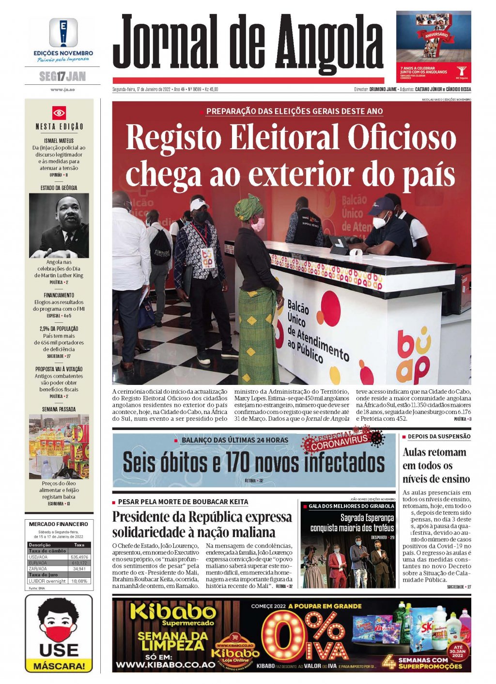 Jornal de Angola - Notícias - Xadrez: UNESCO promove torneio no IPIL