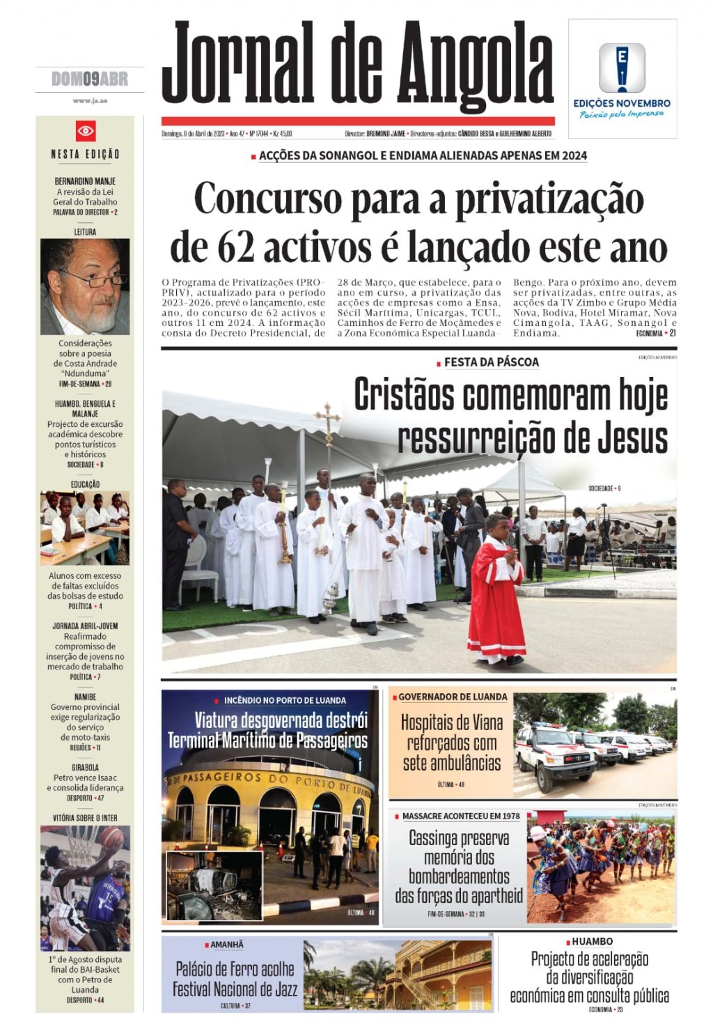 Jornal de Angola - Notícias - Petro de Luanda entra em acção hoje