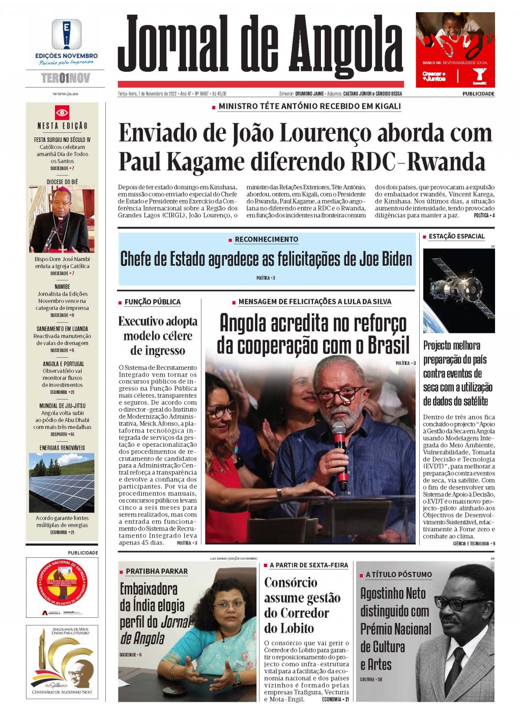 Jornal de Angola - Notícias - Selecção Nacional cai aos pés do