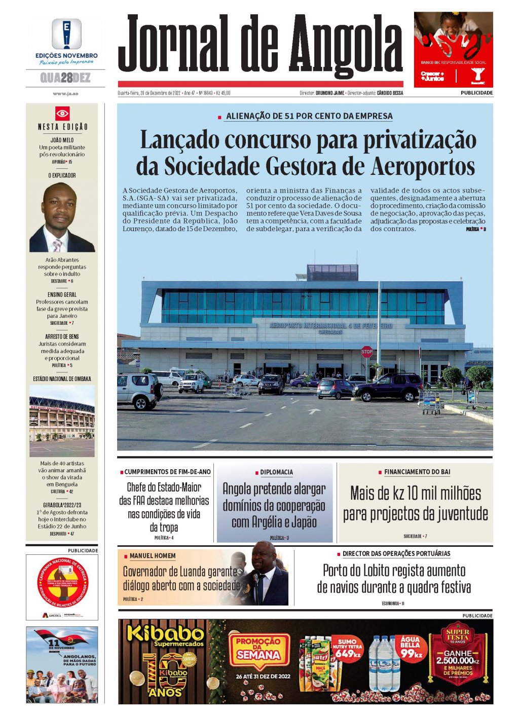 Jornal de Angola - Notícias - Xadrez: UNESCO promove torneio no IPIL