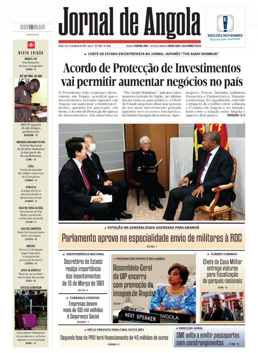 Jornal de Angola - Notícias - Angola perde com Gabão (2-0)