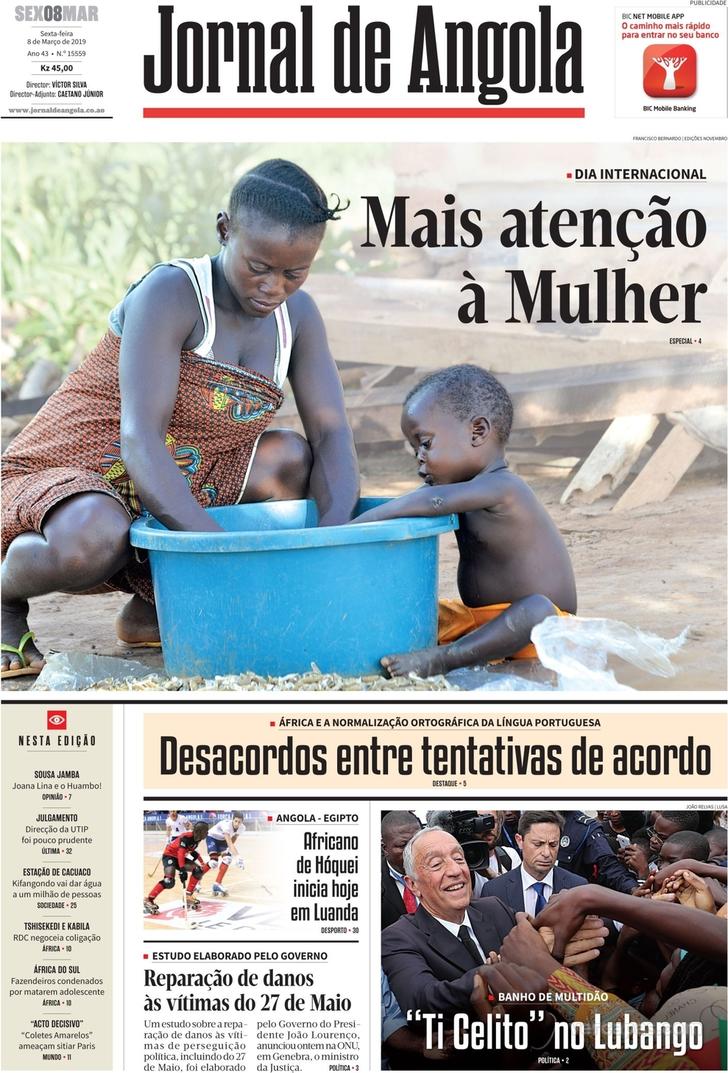 Jornal De Angola Quinta 07 De Março De 2019 